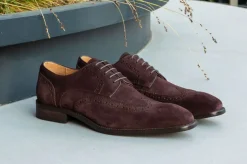 Suede Lace-Up Shoe Brown