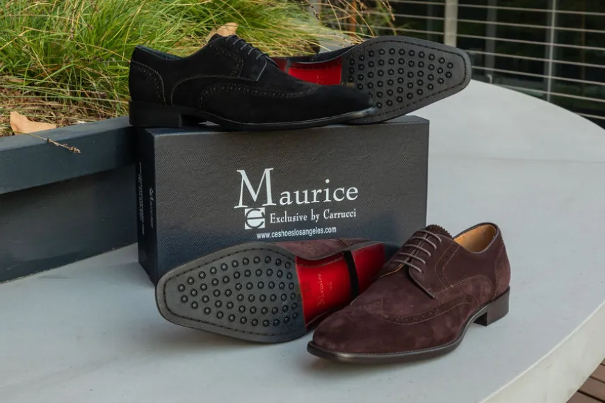 Suede Lace-Up Shoe Brown
