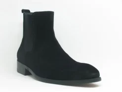 Suede Slip-On Boot Black