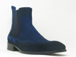 Suede Slip-On Boot Blue