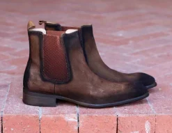 Suede Slip-On Boot Brown