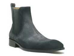 Suede Slip-On Boot Denim