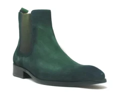 Suede Slip-On Boot Green