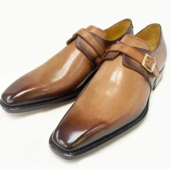 Ugo Vasare "Brooks" Monkstrap Shoe Walnut
