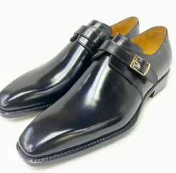 Ugo Vasare "Brooks" Monkstrap Shoe Black