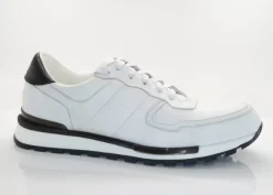 Ugo Vasare by Maurice Calfskin Lace-Up Sneaker White