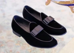 Velvet Formal Loafer Black