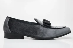 Velvet Formal Loafer Charcoal