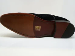 Velvet Lace-Up Oxford Black