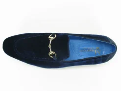 Velvet Slip-On Loafer Blue